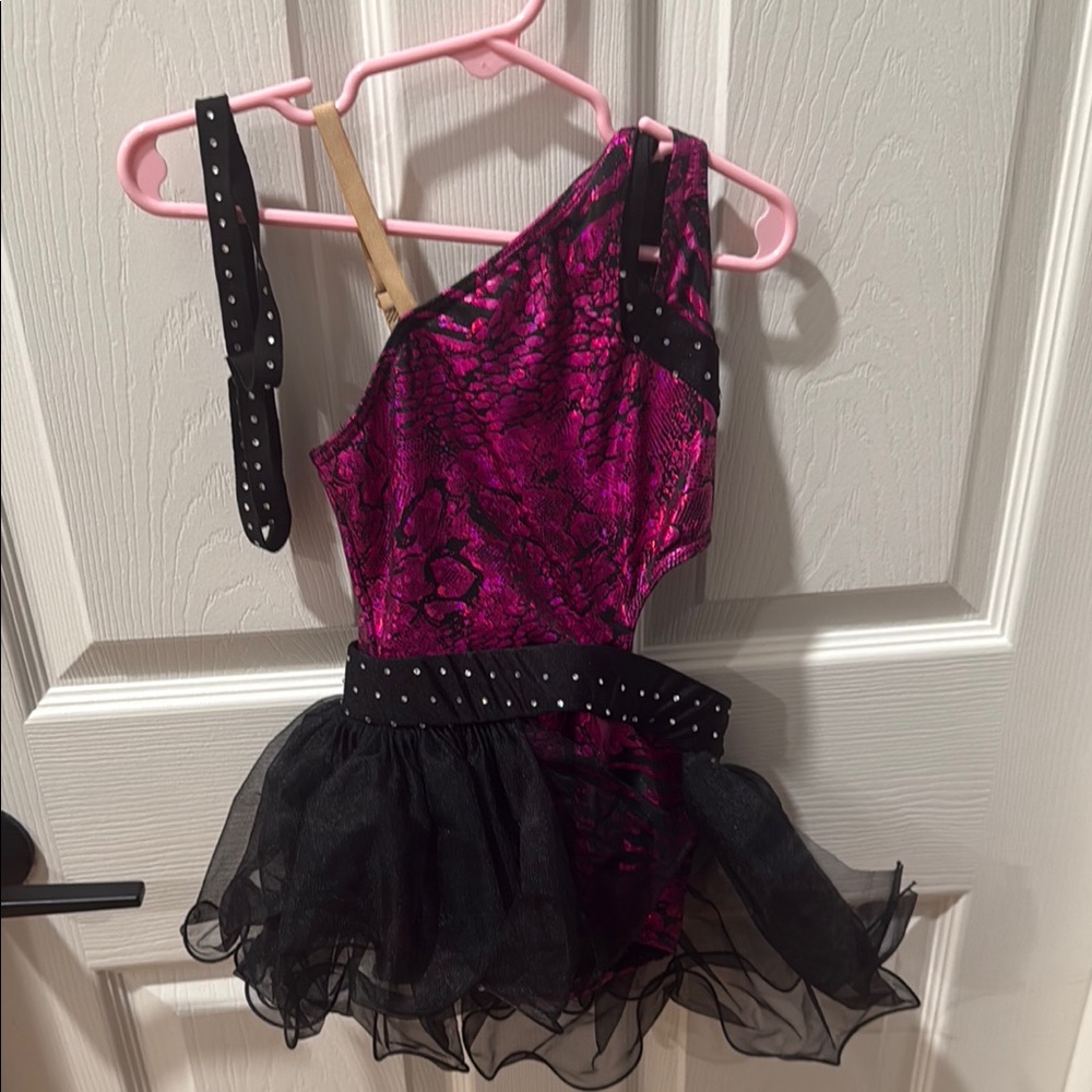 Pink and Black Kids Costume Dress with headband